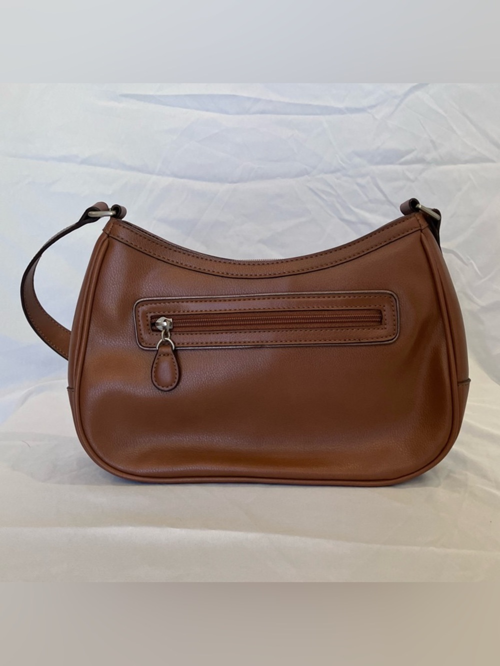 Liz Claiborne Brown Vegan Leather Purse EUC